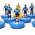 Subbuteo Andrew Table Soccer Arminia Bielefeld 2017-18 on Classic Hasbro bases